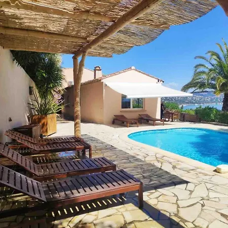 Superb Villa, Incredible Sea View Heated Swim Pool Villa Sainte-Maxime